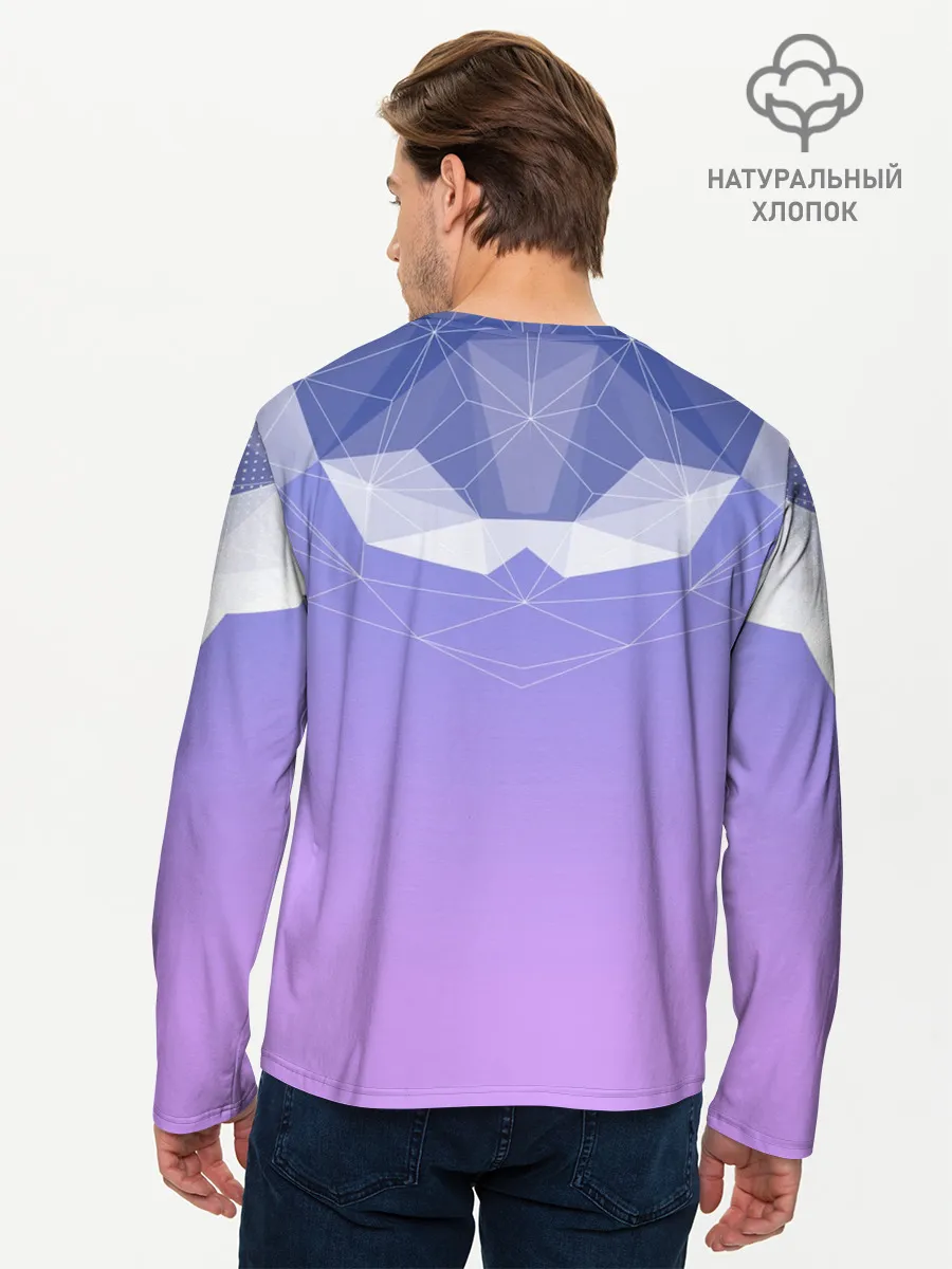 Мужской лонгслив базовый / Геометрия