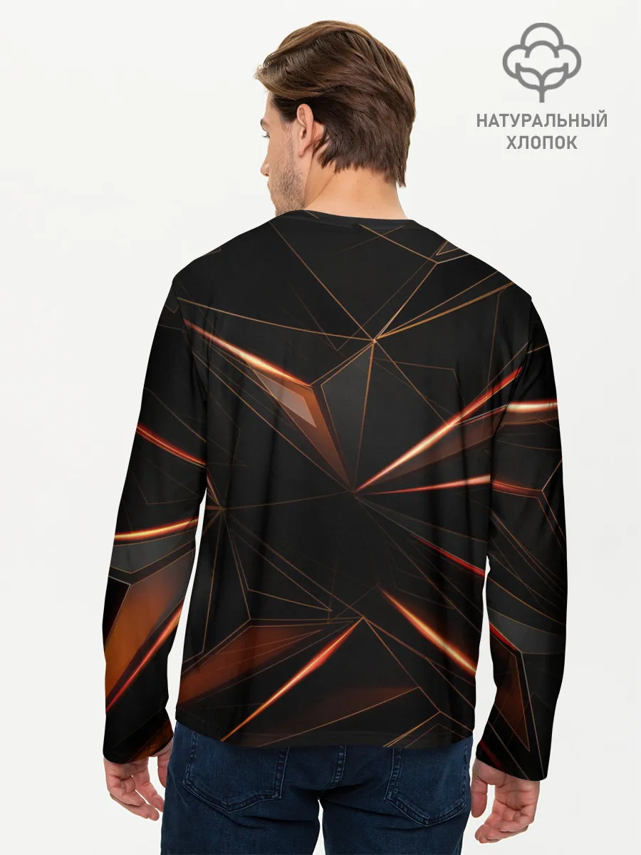 Мужской лонгслив базовый / Геометрическая Абстракция
