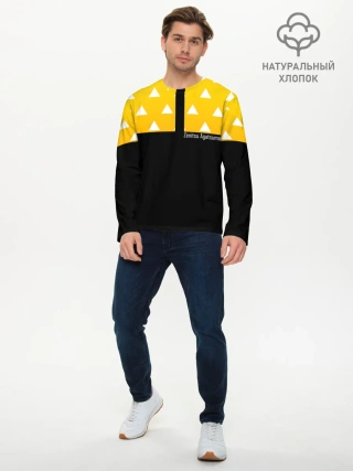 Мужской лонгслив базовый / Zenitsu Agatsuma Kimetsu no Yaiba