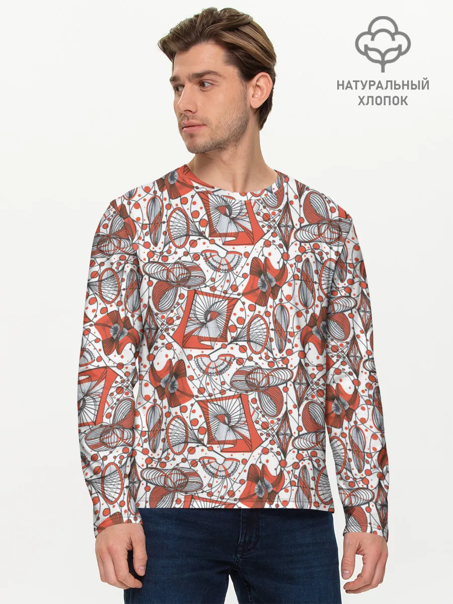 Мужской лонгслив базовый / Кинетическая скульптура.