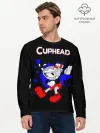 Мужской лонгслив базовый / Cuphead