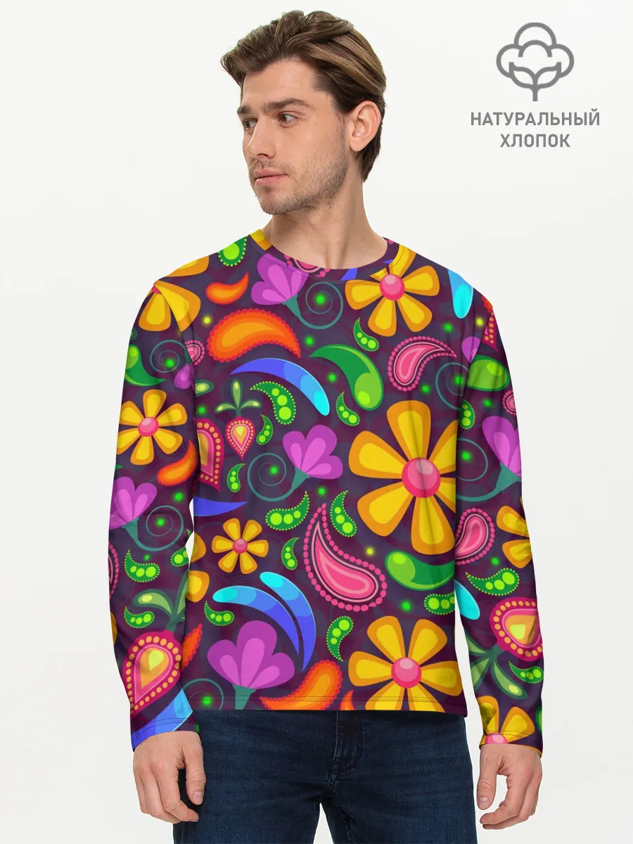 Мужской лонгслив базовый / Пляжная