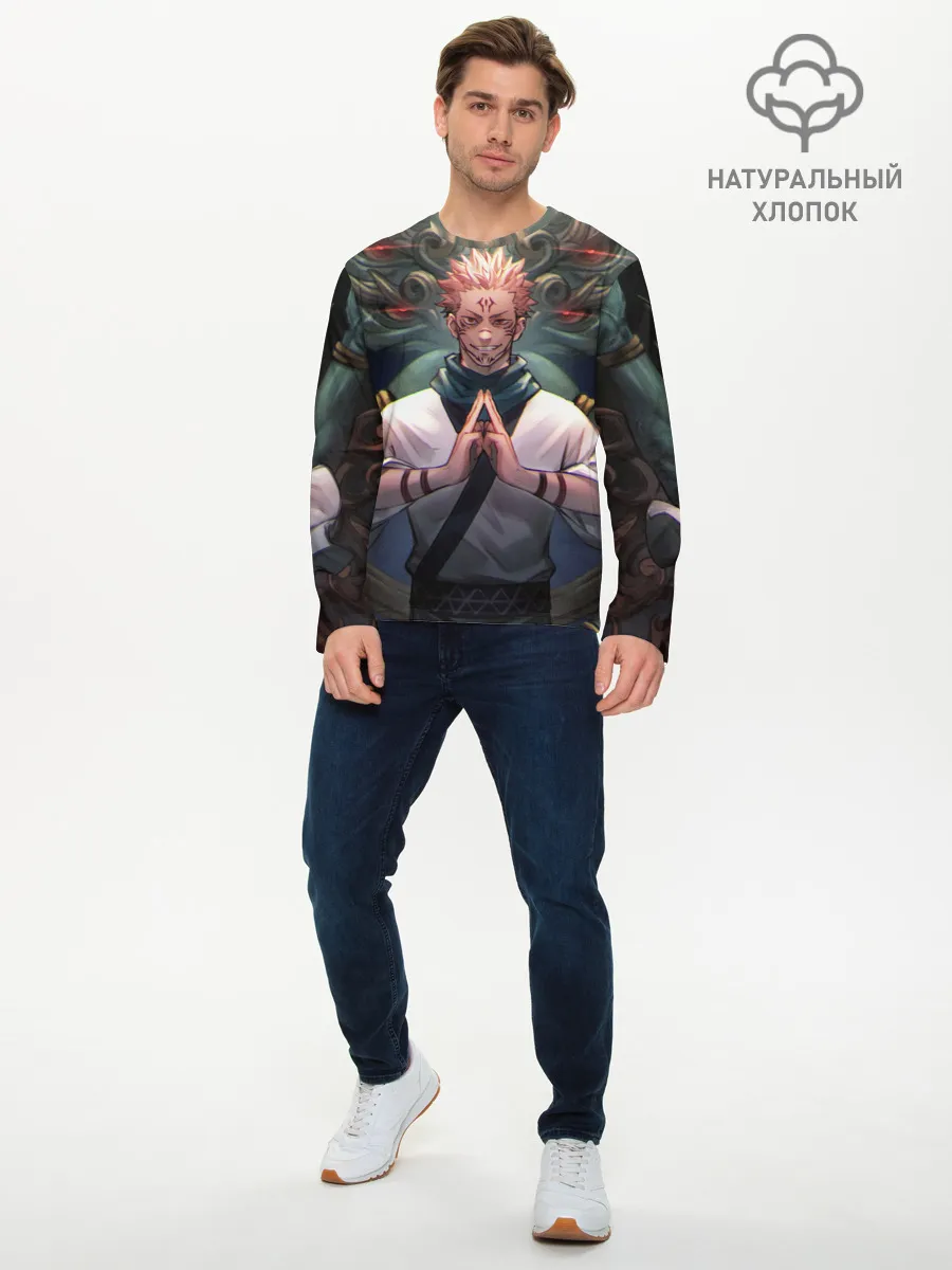 Мужской лонгслив базовый / МАГИЧЕСКАЯ БИТВА | SUKUNA