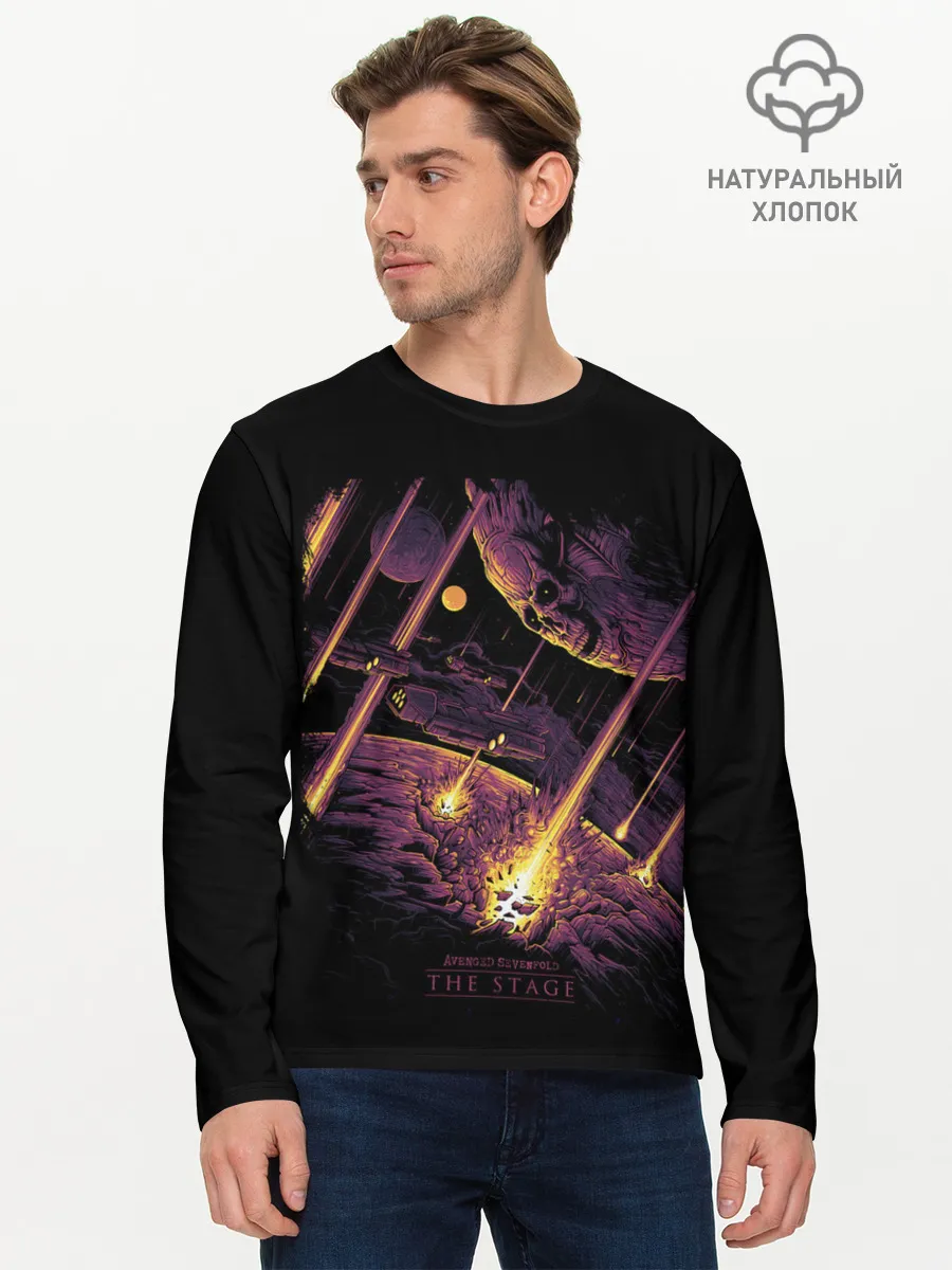 Мужской лонгслив базовый / AVENGED SEVENFOLD