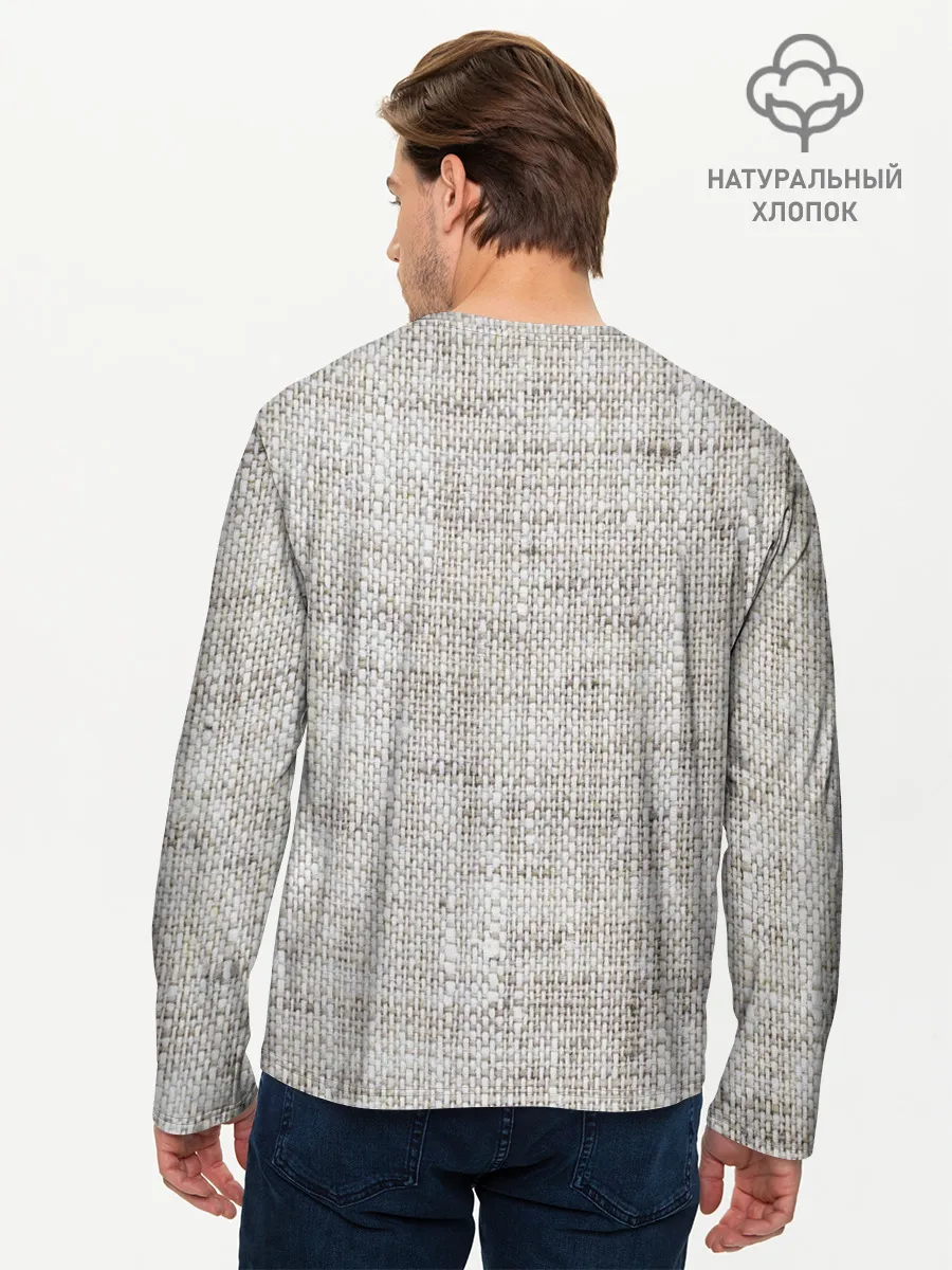 Мужской лонгслив базовый / Серая Мешковина