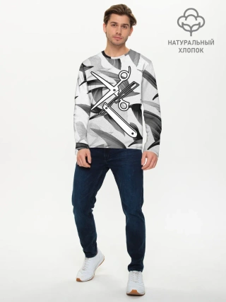 Мужской лонгслив базовый / Барбер