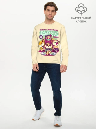 Мужской лонгслив базовый / Kimetsu Neko Yaiba