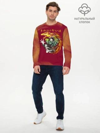 Мужской лонгслив базовый / Танджиро и Незуко Камадо