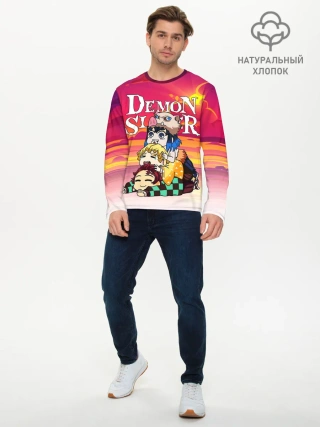 Мужской лонгслив базовый / КЛИНОК, РАССЕКАЮЩИЙ ДЕМОНОВ