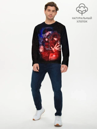 Мужской лонгслив базовый / МАГИЧЕСКАЯ БИТВА | SUKUNA