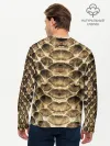 Мужской лонгслив базовый / Змеиная кожа