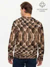 Мужской лонгслив базовый / Snake Skin