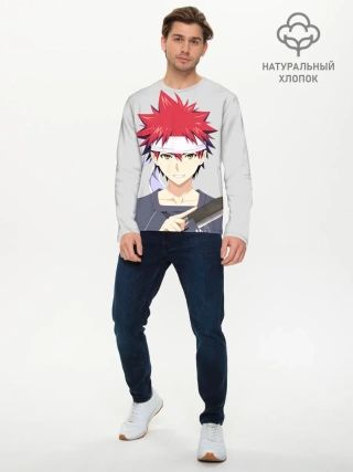 Мужской лонгслив базовый / Food wars Shokugeki no Soma