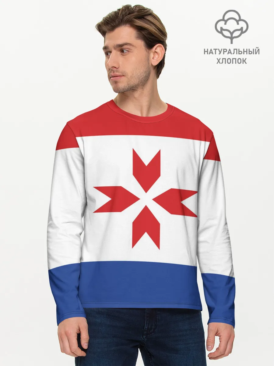 Мужской лонгслив базовый / Мордовия