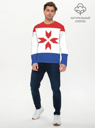 Мужской лонгслив базовый / Мордовия