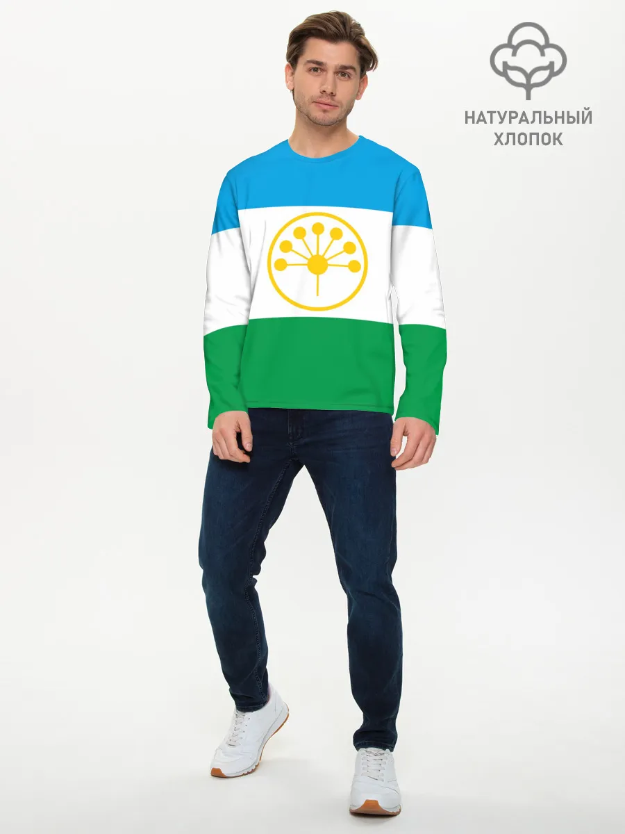 Мужской лонгслив базовый / Башкортостан