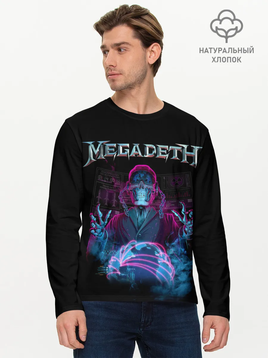 Мужской лонгслив базовый / MEGADETH