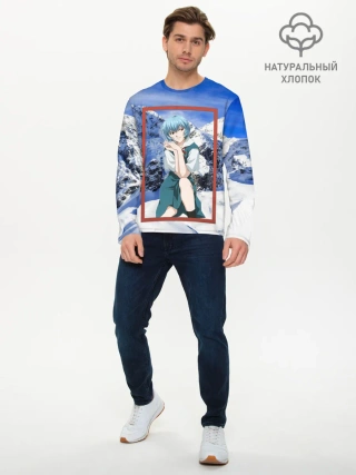 Мужской лонгслив базовый / Рей Аянами