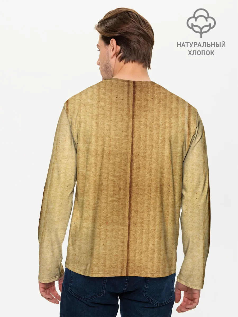 Мужской лонгслив базовый / Картон