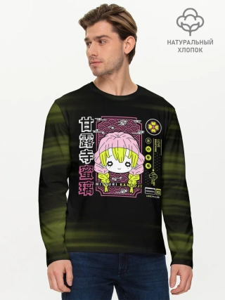 Мужской лонгслив базовый / Mitsuri Kanroji | Kimetsu no Yaiba