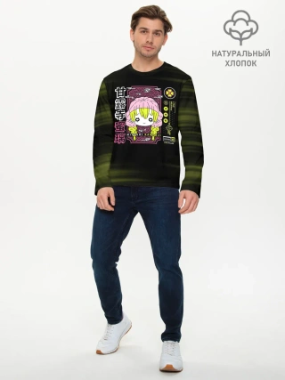 Мужской лонгслив базовый / Mitsuri Kanroji | Kimetsu no Yaiba