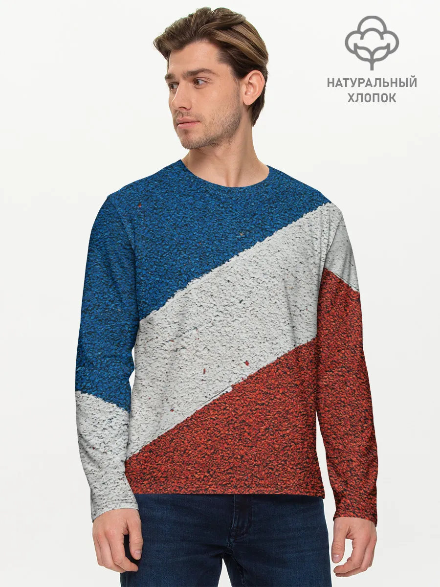 Мужской лонгслив базовый / ТЕННИС