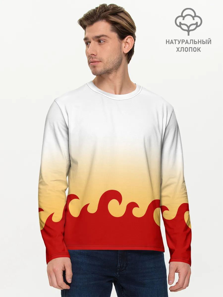 Мужской лонгслив базовый / ШИНДЖУРО РЕНГОКУ / KNY