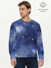 Мужской лонгслив базовый / Небо в стиле Стимпанк