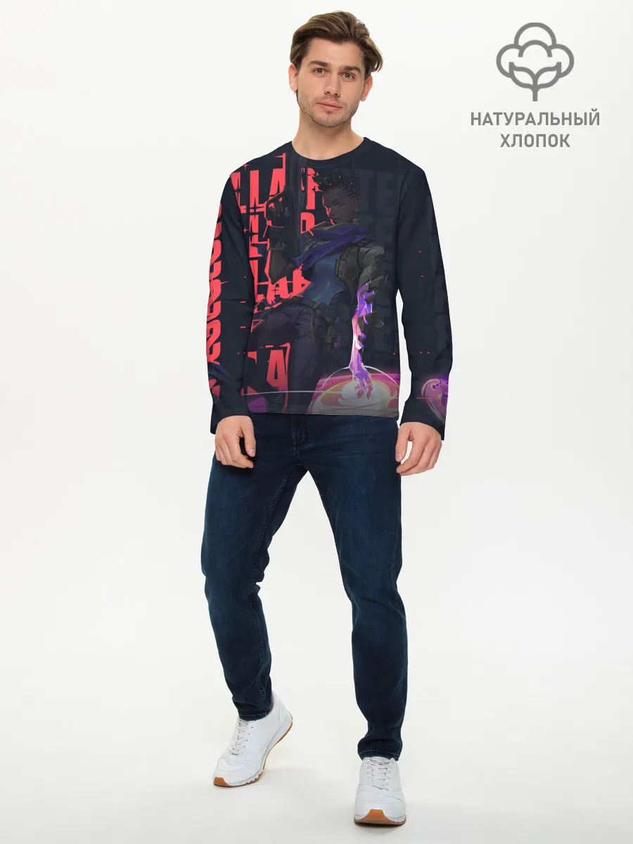 Мужской лонгслив базовый / Valorant: Astra