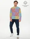 Мужской лонгслив базовый / Patchwork