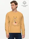 Мужской лонгслив базовый / РЫЖИЙ КОТ ТОЛСТЯК