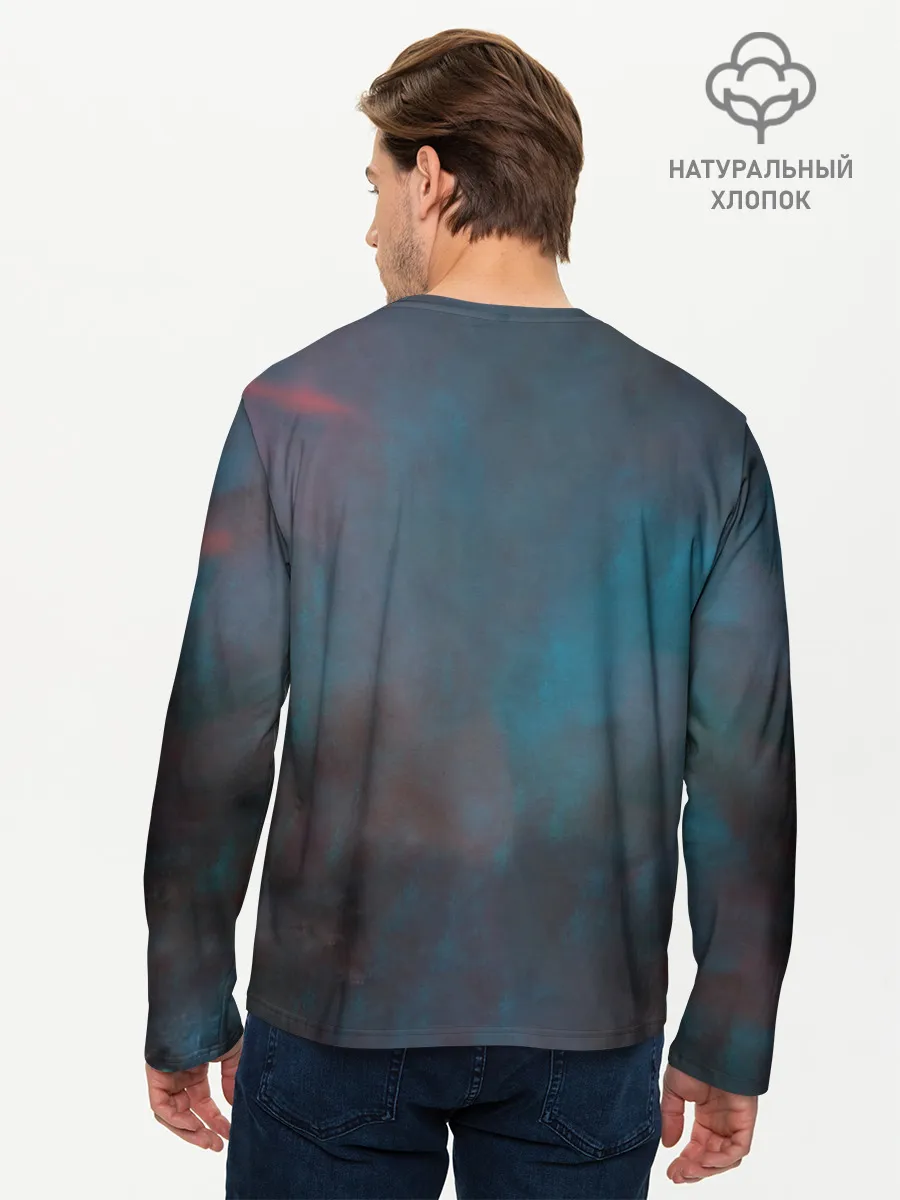 Мужской лонгслив базовый / Batman, Cyborg VS Steppenwolf