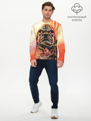 Мужской лонгслив базовый / Darkseid | Дарксайд смотрит с высока