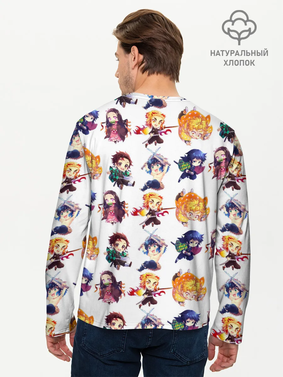 Мужской лонгслив базовый / Персонажи Kimetsu no Yaiba