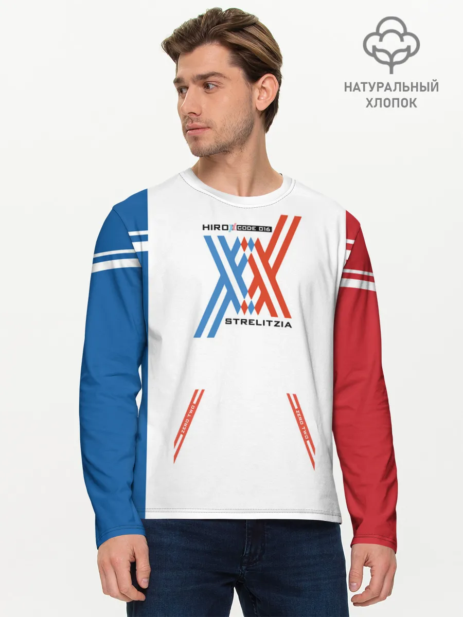 Мужской лонгслив базовый / Darling in the Franxx