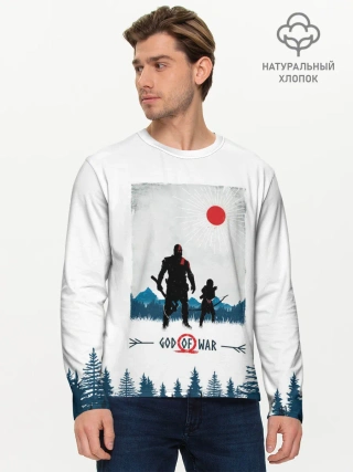 Мужской лонгслив базовый / God whith son