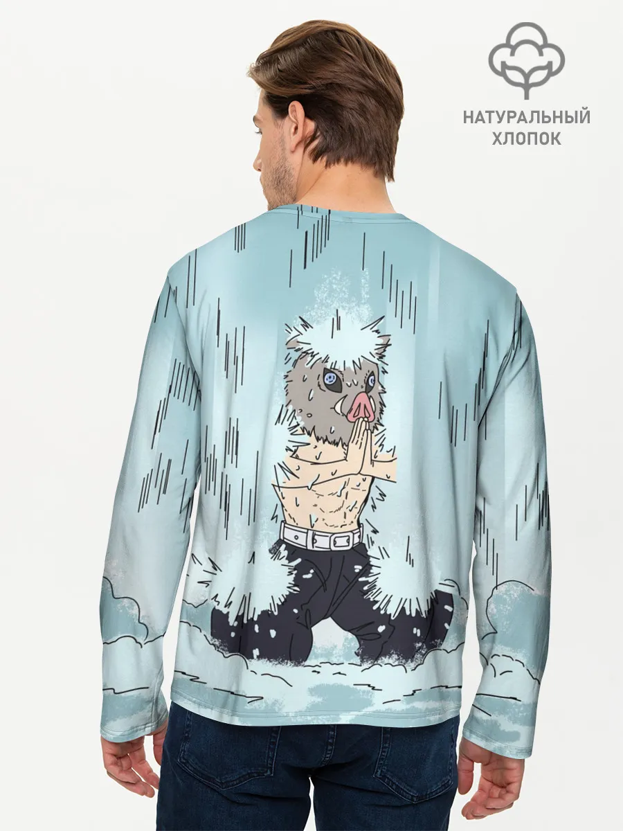 Мужской лонгслив базовый / МЕДИТАЦИЯ ИНОСКЕ