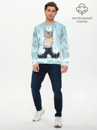 Мужской лонгслив базовый / МЕДИТАЦИЯ ИНОСКЕ