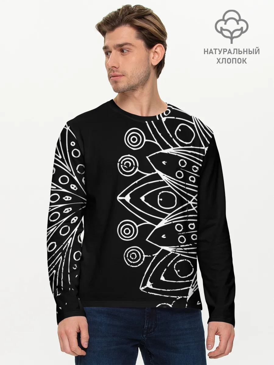 Мужской лонгслив базовый / Mandala
