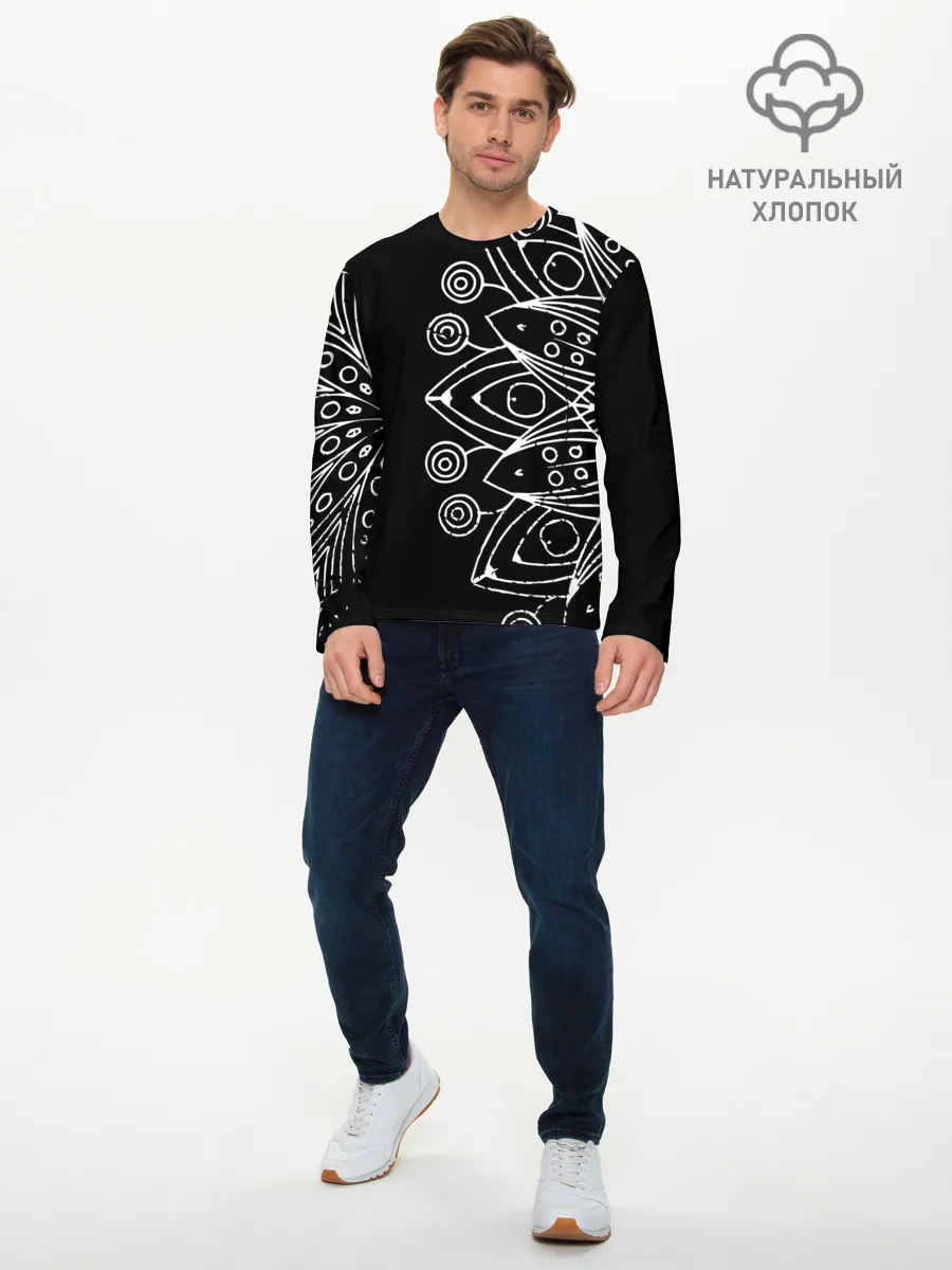 Мужской лонгслив базовый / Mandala