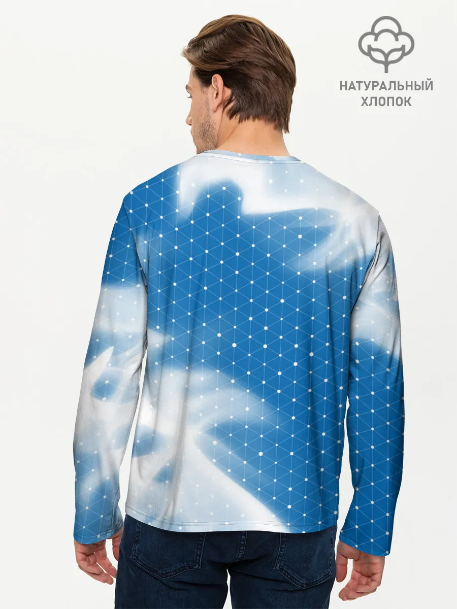 Мужской лонгслив базовый / БМВ - Пламя