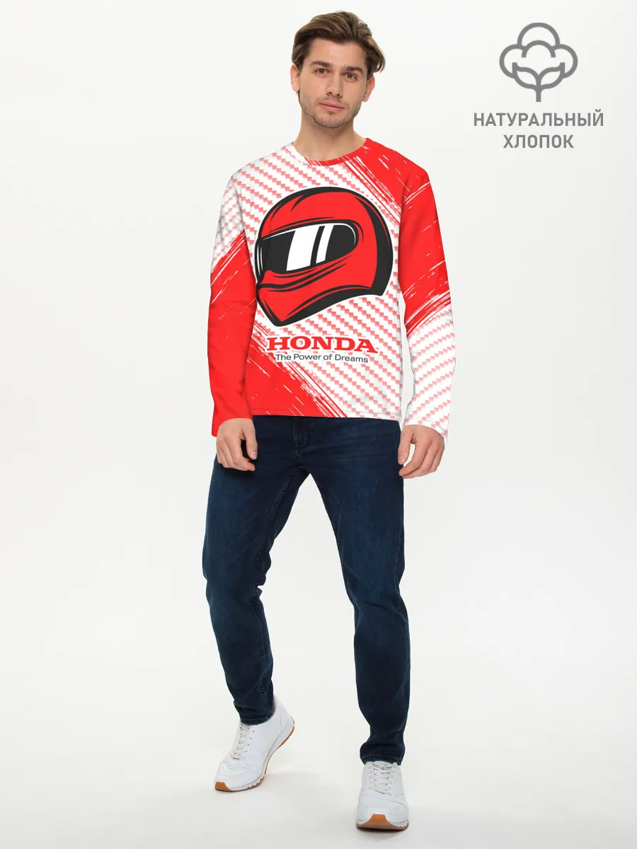 Мужской лонгслив базовый / Honda - Strokes