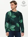 Мужской лонгслив базовый / листва