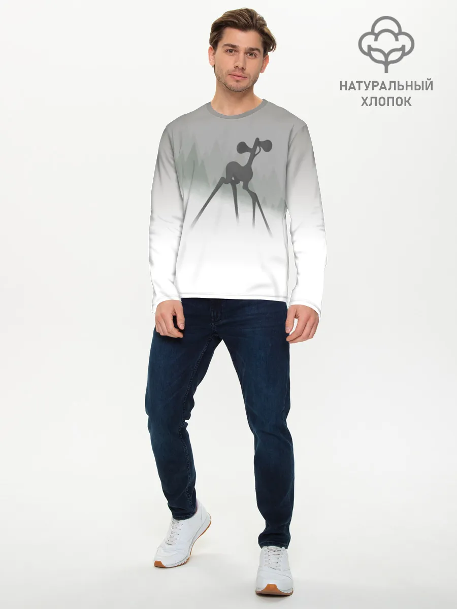 Мужской лонгслив базовый / Сиренеголовый олень