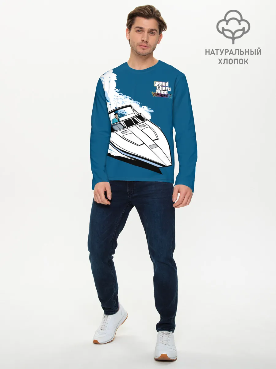 Мужской лонгслив базовый / Tommy on board