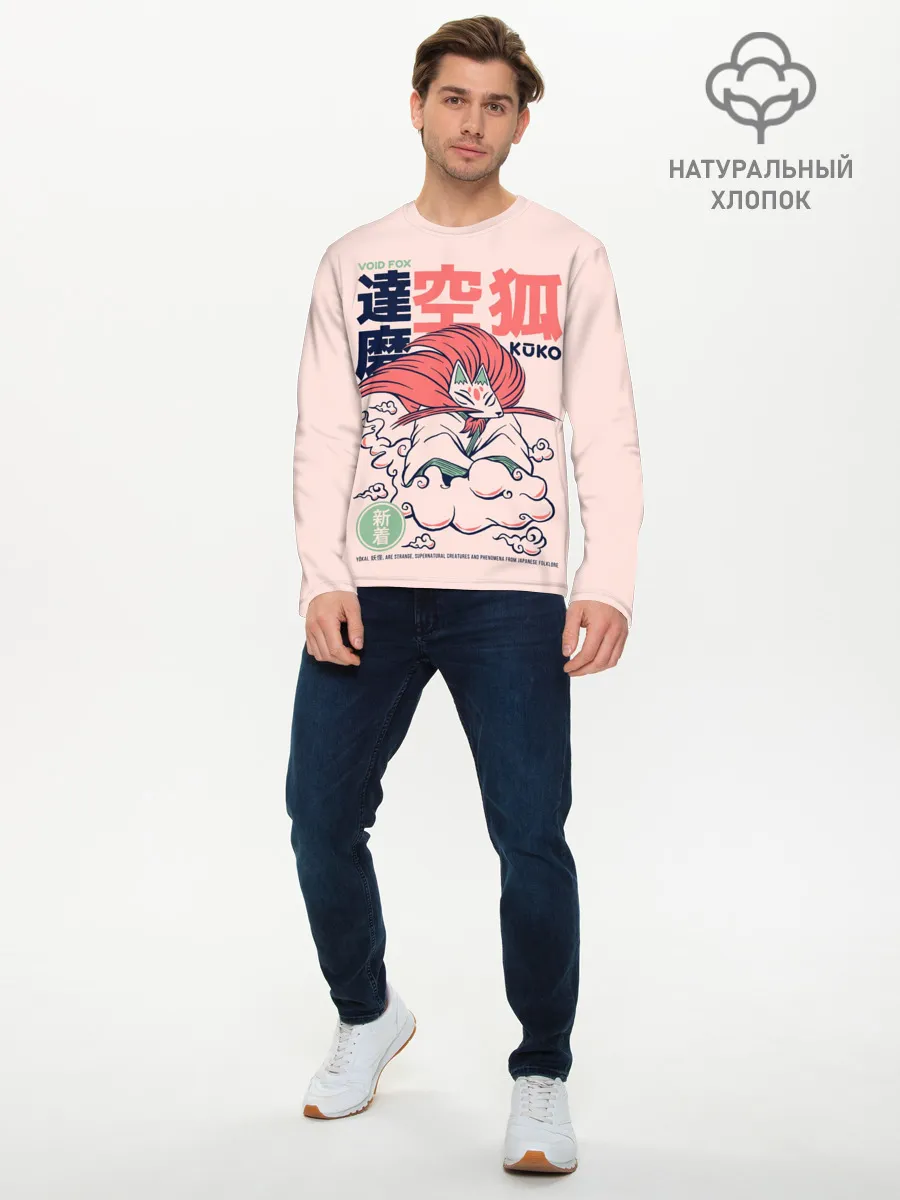 Мужской лонгслив базовый / Anime Kuko Demon Yokai