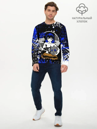 Мужской лонгслив базовый / ИНОСКЕ ХАШИБИРА