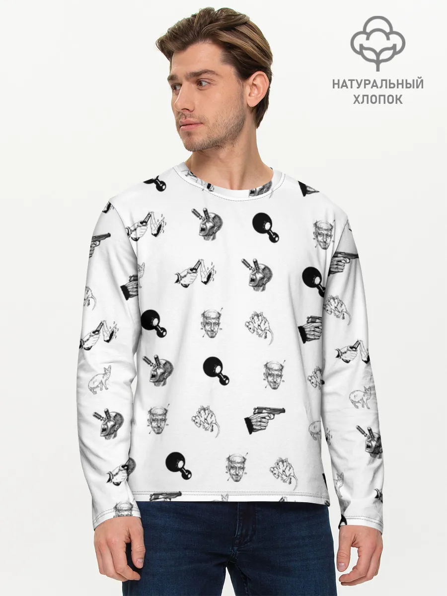 Мужской лонгслив базовый / Кровосток | Паттерн