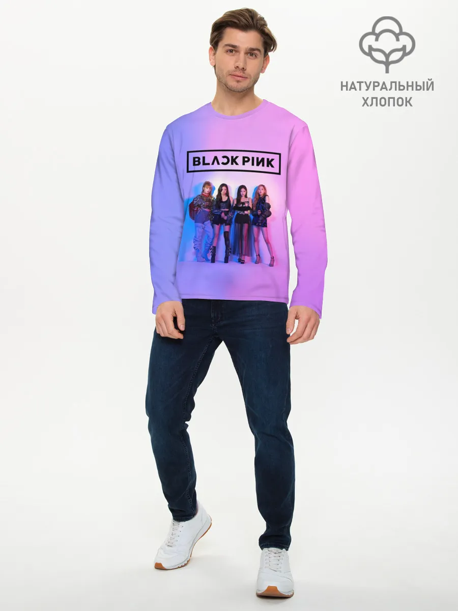 Мужской лонгслив базовый / BLACKPINK