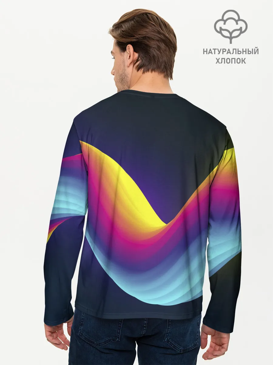 Мужской лонгслив базовый / Neon wire